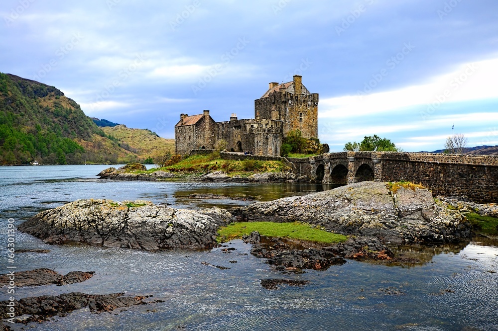 Iconic Eilean Donan Castle set in the lochs of Scotland