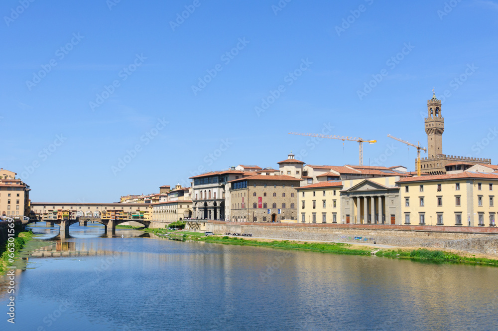Ponte Vecchio and the Arno river - Historic centre of Florence