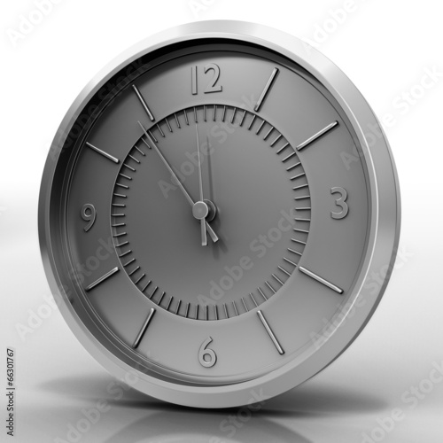 chrome watch isolated on white