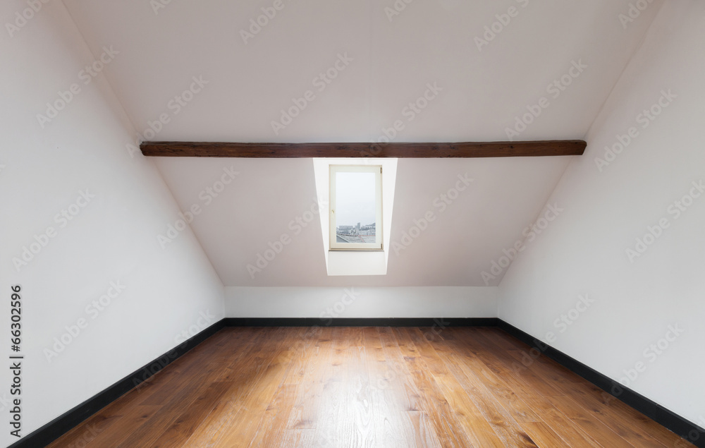 Fototapeta premium empty room of a loft