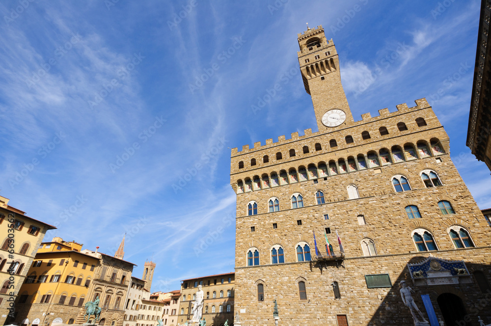 Palazzo Vecchio - Historic centre of Florence in Italy
