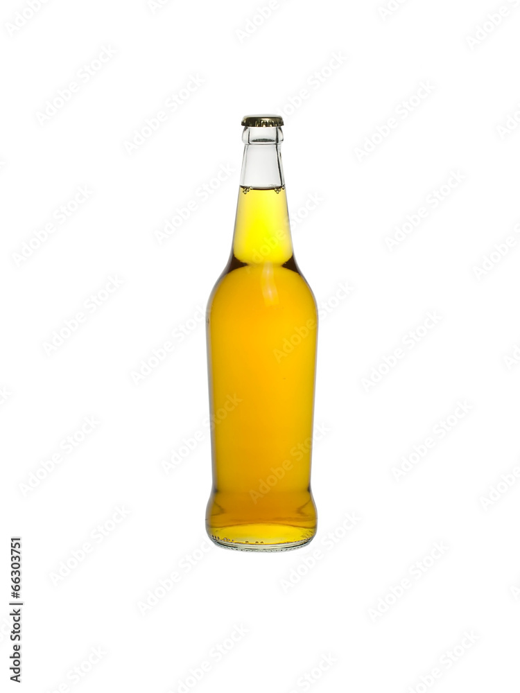 Bottle of cider isolated on a white background Bottle of cider isolated on a white background
