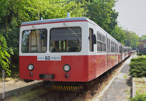 Gear tram N60. Budapest, Hungary