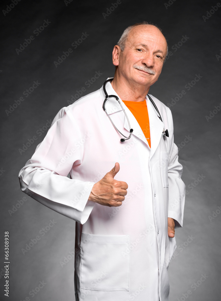 Medical doctor with stethoscope Medical doctor with stethoscope