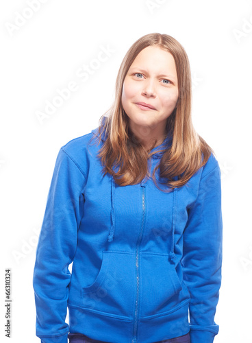 Happy teen girl making funny faces © Al Troin