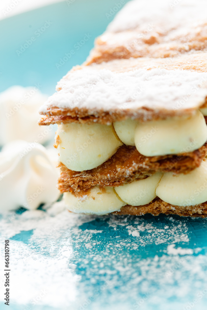 millefeuille with vanilla cream millefeuille with vanilla cream