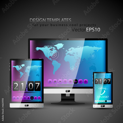 Modern devices design templates