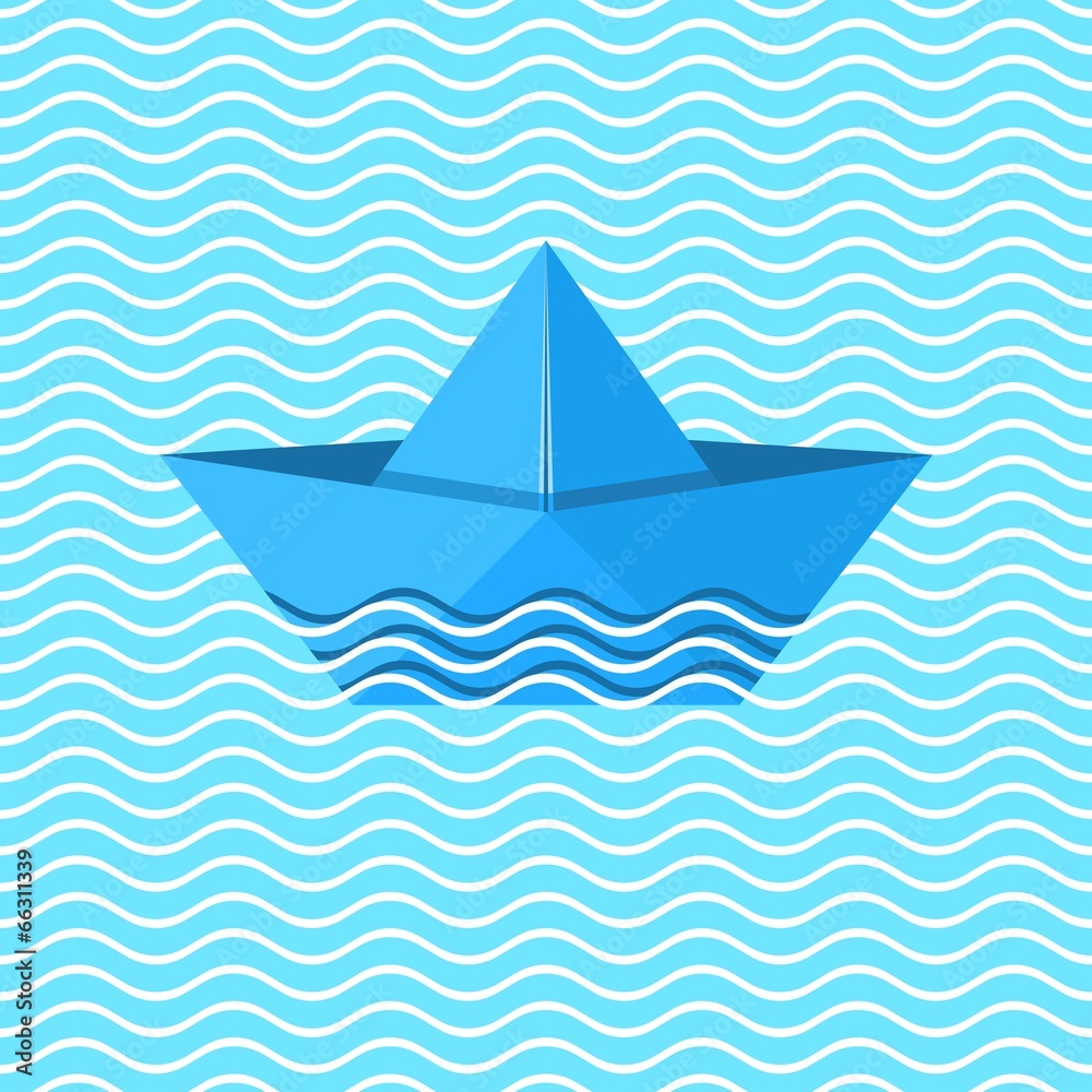 Origami boat