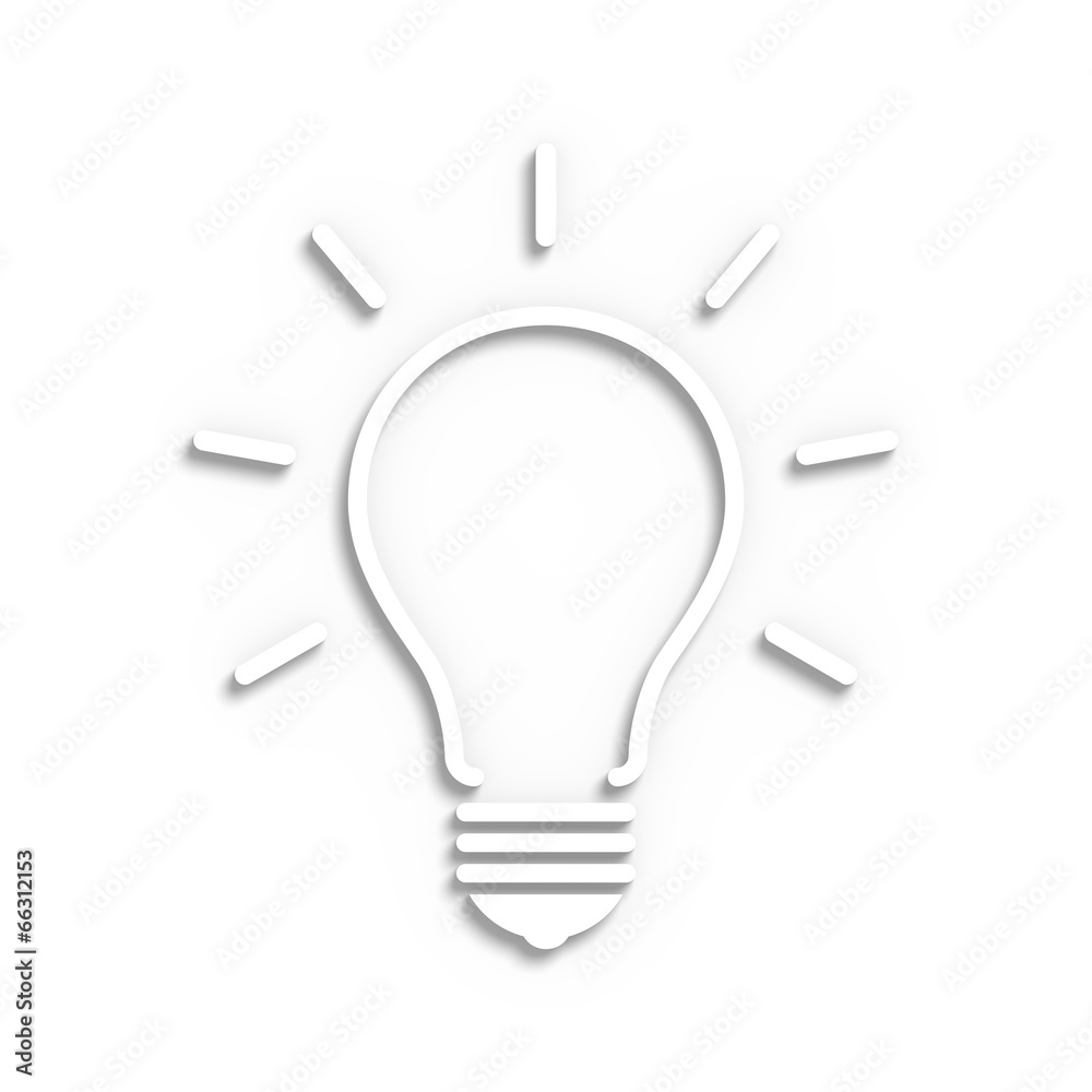 Sketchy electric bulb on a white background Sketchy electric bulb on a white background