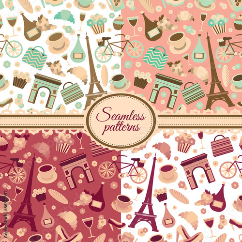 Collection of seamless patterns