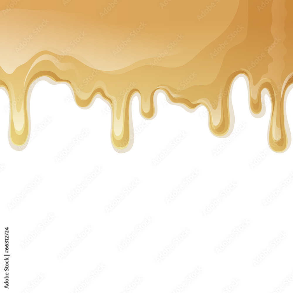 Caramel drips background Caramel drips background