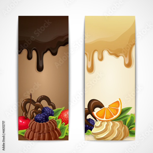 Chocolate banners vertical