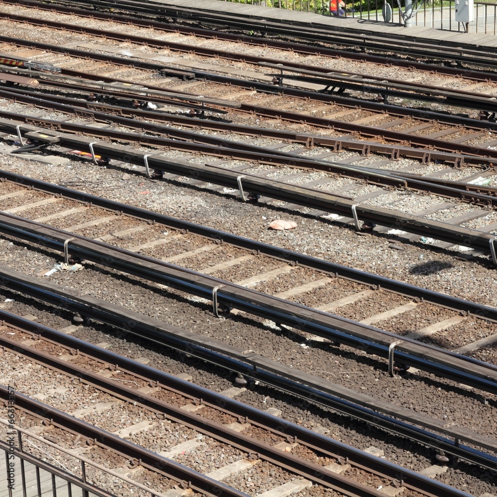 Railroad infrastructure background Railroad infrastructure background