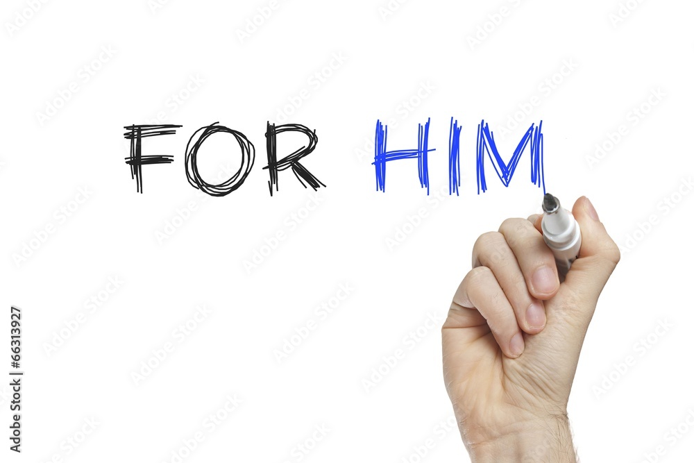 Hand writing for him Hand writing for him