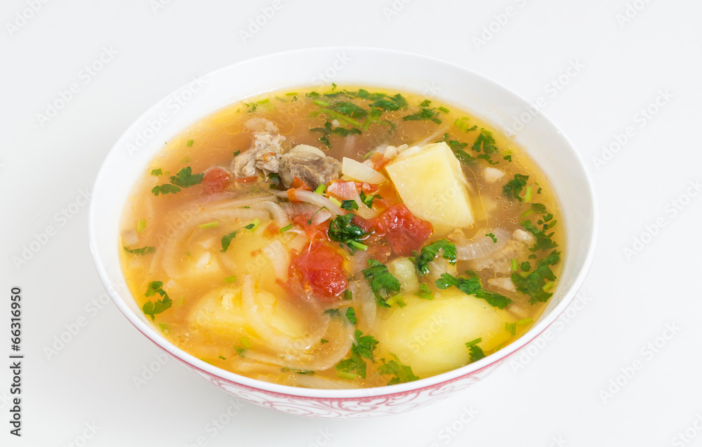 Beef and vegetable soup Beef and vegetable soup