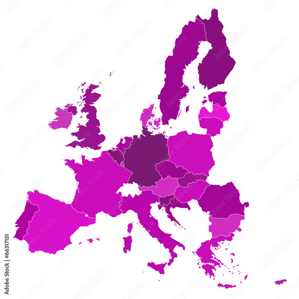 Obraz vector mape of europe