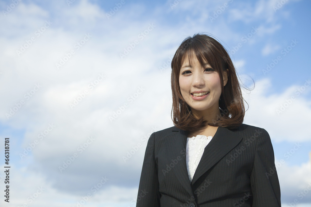 笑顔のビジネスウーマン 笑顔のビジネスウーマン