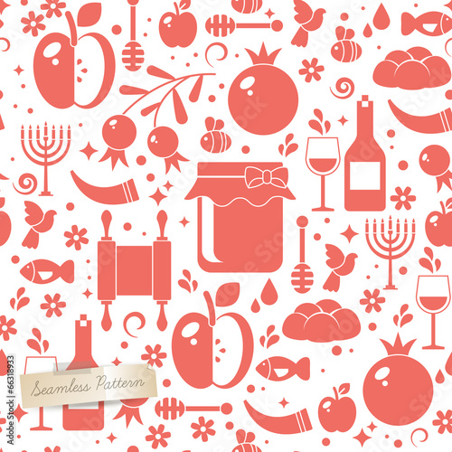 Vector pattern for Jewish holidays and Rosh Hashanah