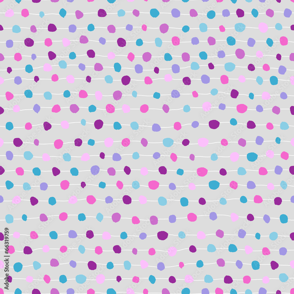Seamless abstract background of dots and strips