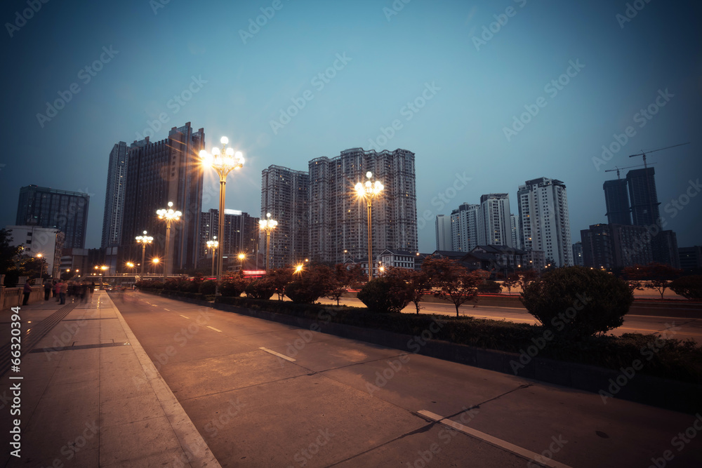 Obraz premium China Chengdu city building