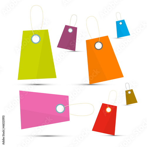 Colorful Vector Labels Set
