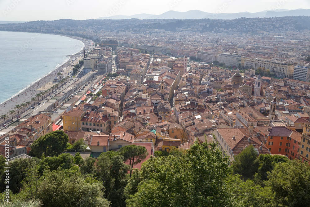 Nice,France. View from the hill Chateau