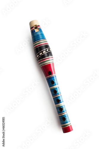 Colorful Wooden Flute (Wood Wind Instrument)