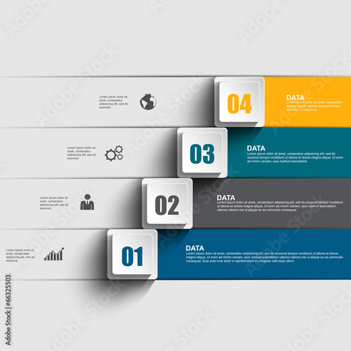 Infographics vector design template