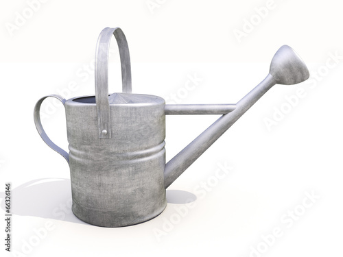 Watering can made of metal photo