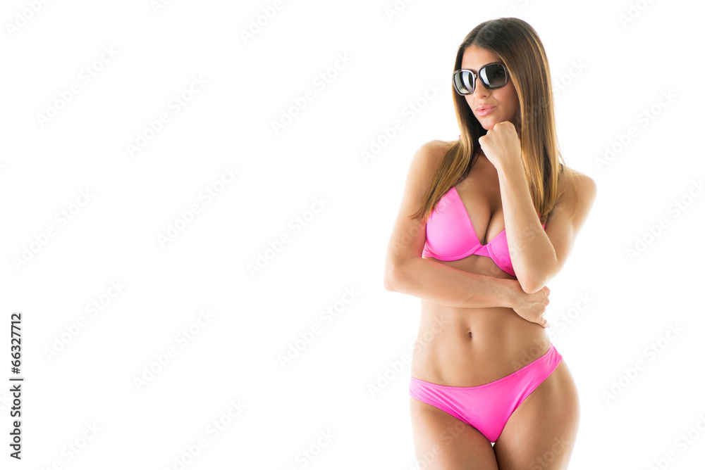 Fototapeta premium Attractive girl in a bikini