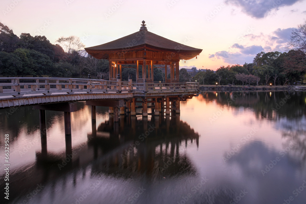 Pavilion in Nara Park, Japan Pavilion in Nara Park, Japan