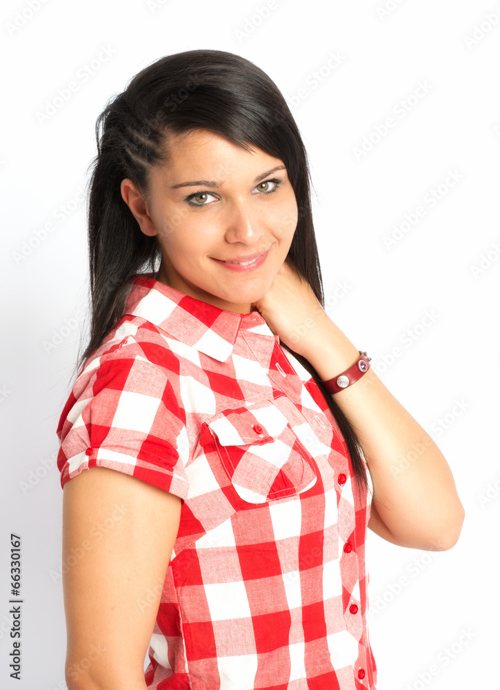 Mädchen mit schwarzen Haaren Mädchen mit schwarzen Haaren