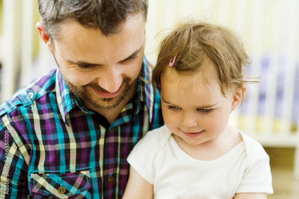 Father and daughter playing Father and daughter playing