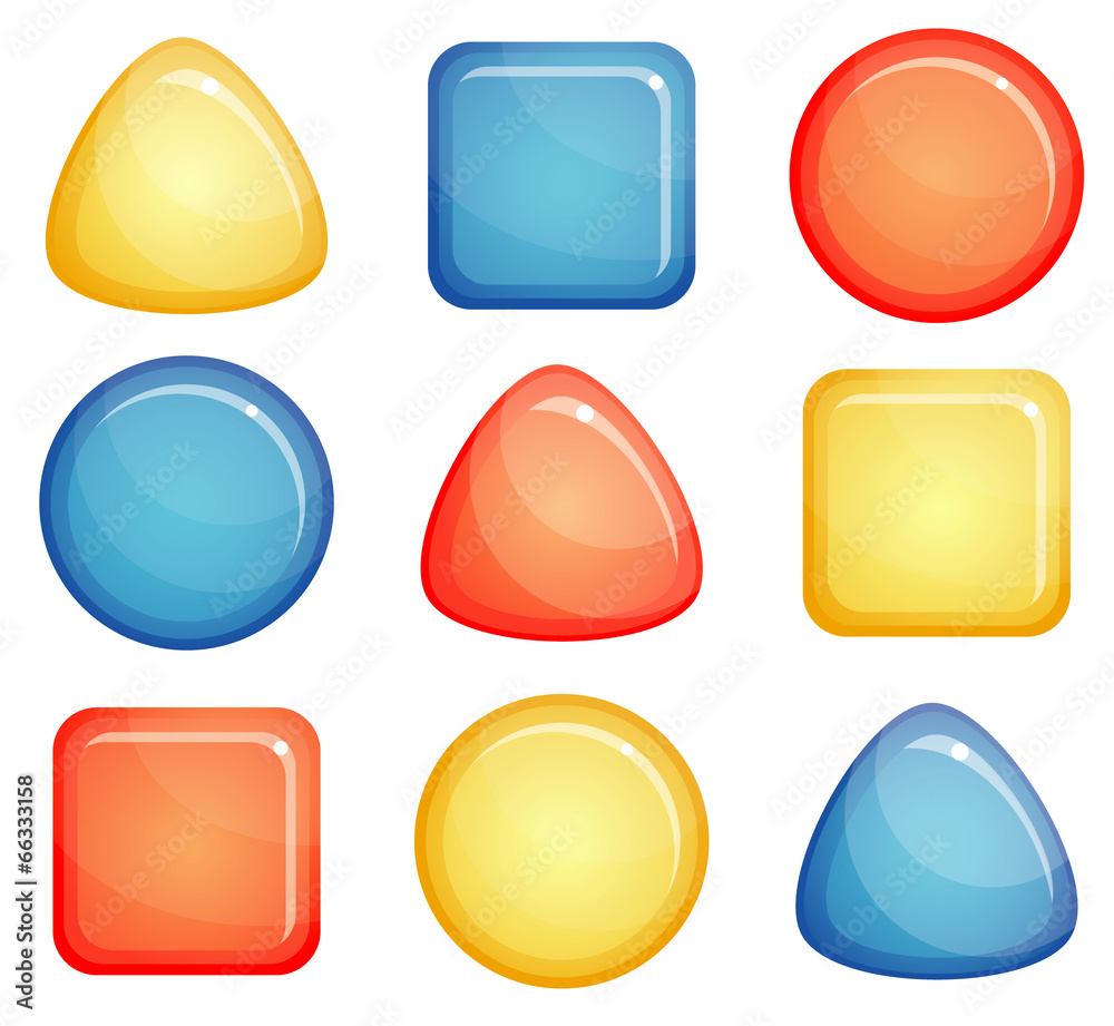 Button Glass Shapes