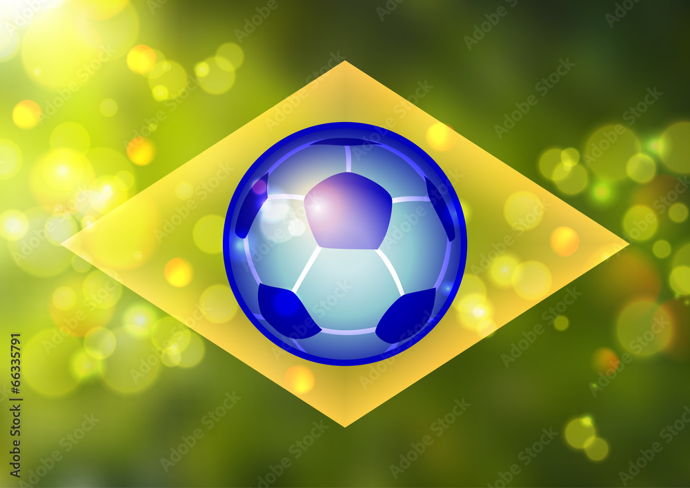 Fototapeta premium Ñolor background in Brazil flag concept
