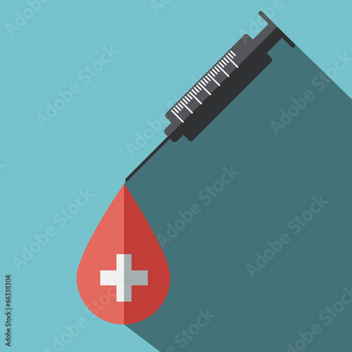 Donate Blood Flat Icon