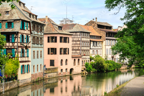 Beautiful old houses in Strasbourg, France