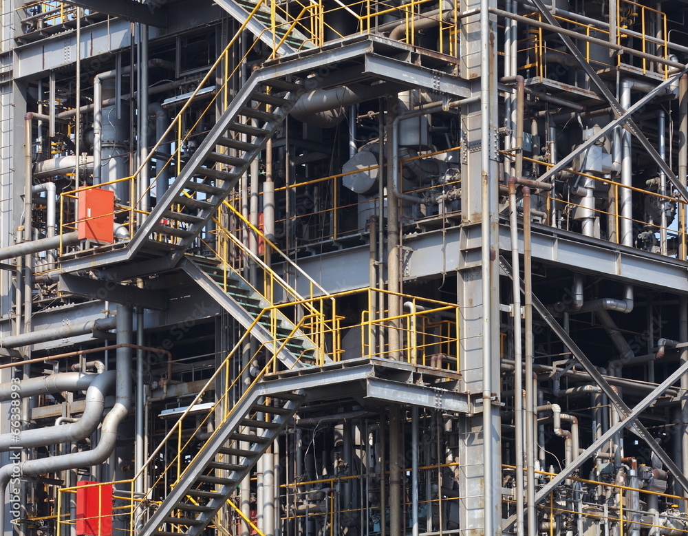 Industrial view at oil refinery plant form industry zone Industrial view at oil refinery plant form industry zone