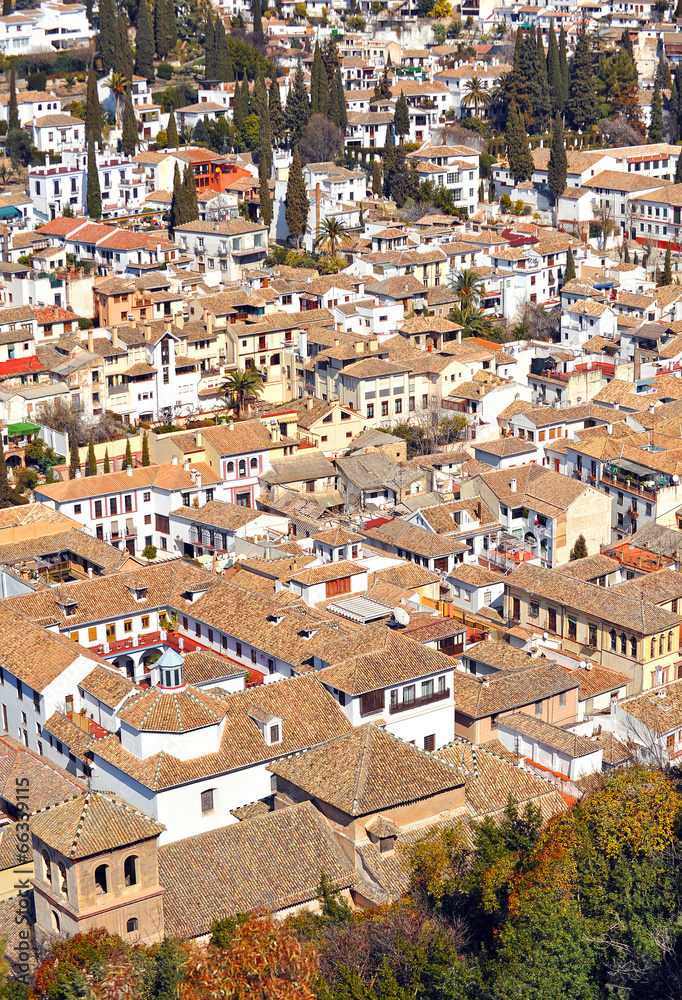 Arabic Albayzín district, Granada, Spain