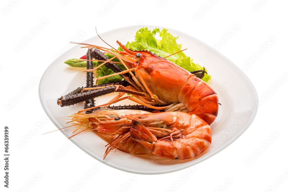 Giant Freshwater Prawn and king prawns Giant Freshwater Prawn and king prawns