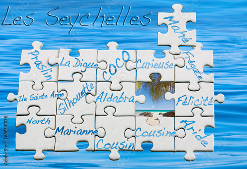 Seychelles, puzzle d'îles au milieu de l'océan photo