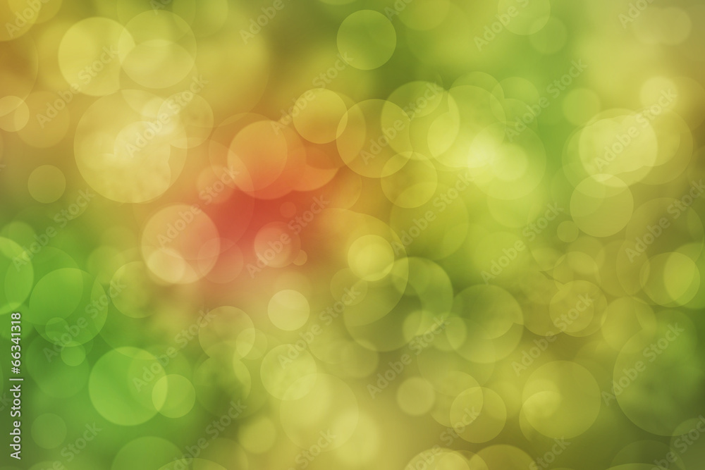 Fototapeta premium abstract bokeh on green and red background.