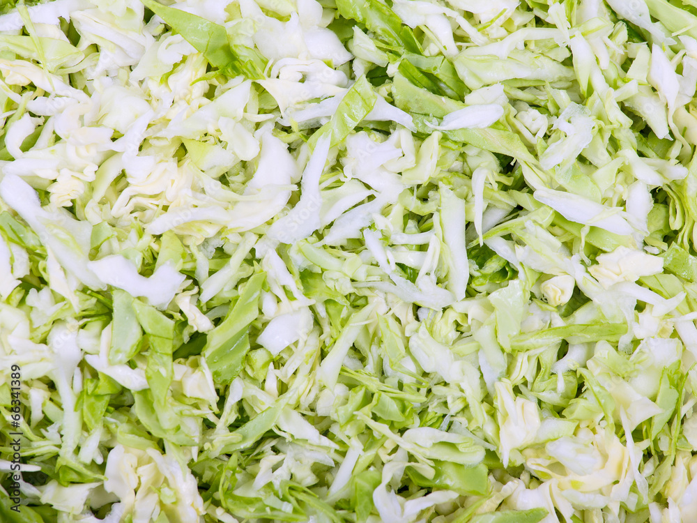 Sliced cabbage as a background Sliced cabbage as a background