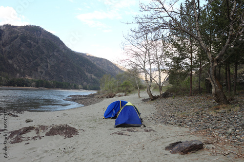 Tents at the river