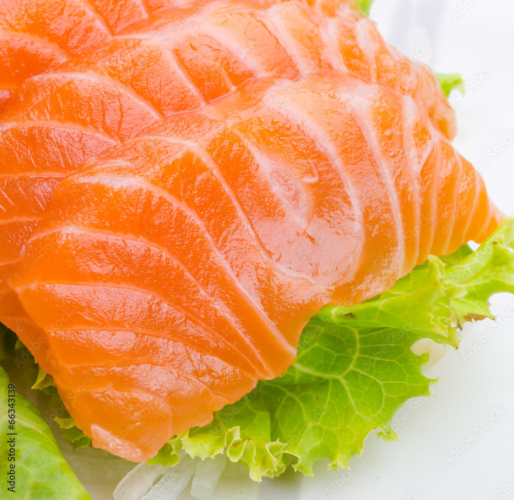 Salmon sashimi