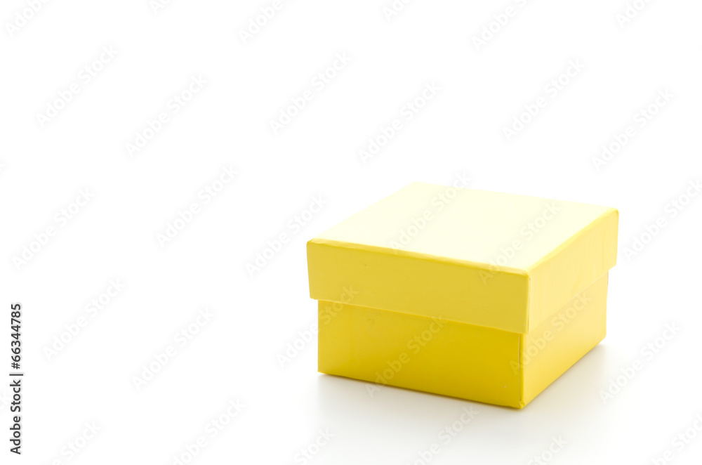 Yellow gift box