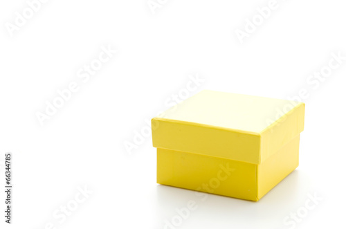 Yellow gift box © siraphol