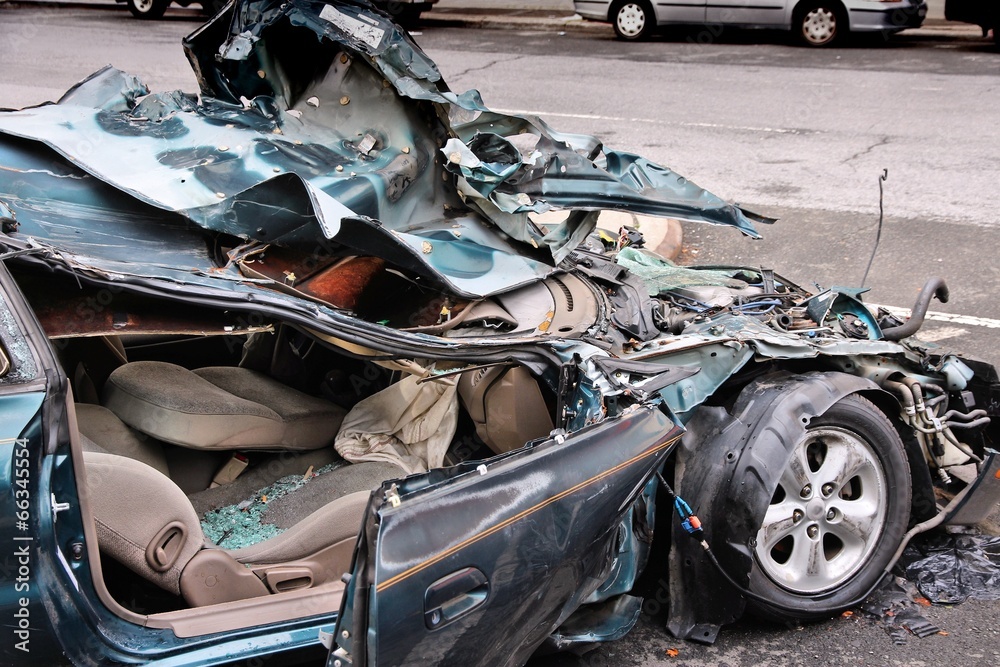 Fototapeta premium Car crash