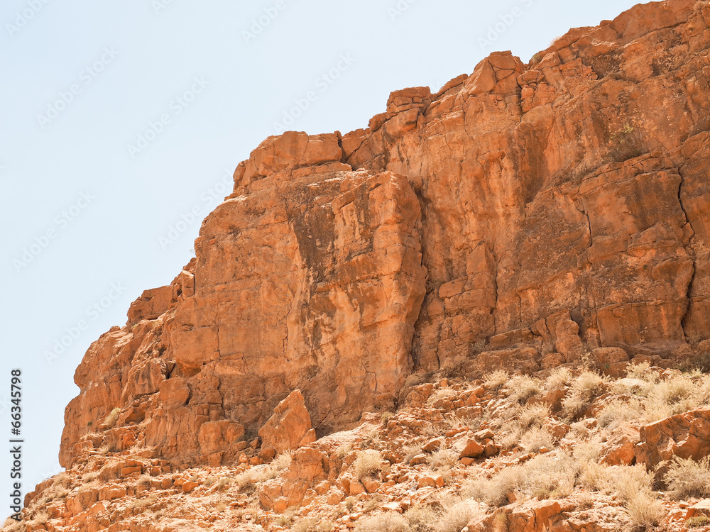 モロッコの岩山