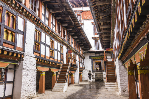 the dzong of jakar, Bhutan photo